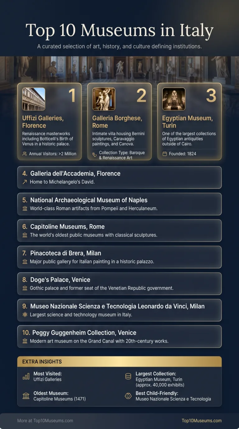 Top 10 Museums in Italy Worth Planning a Trip Around