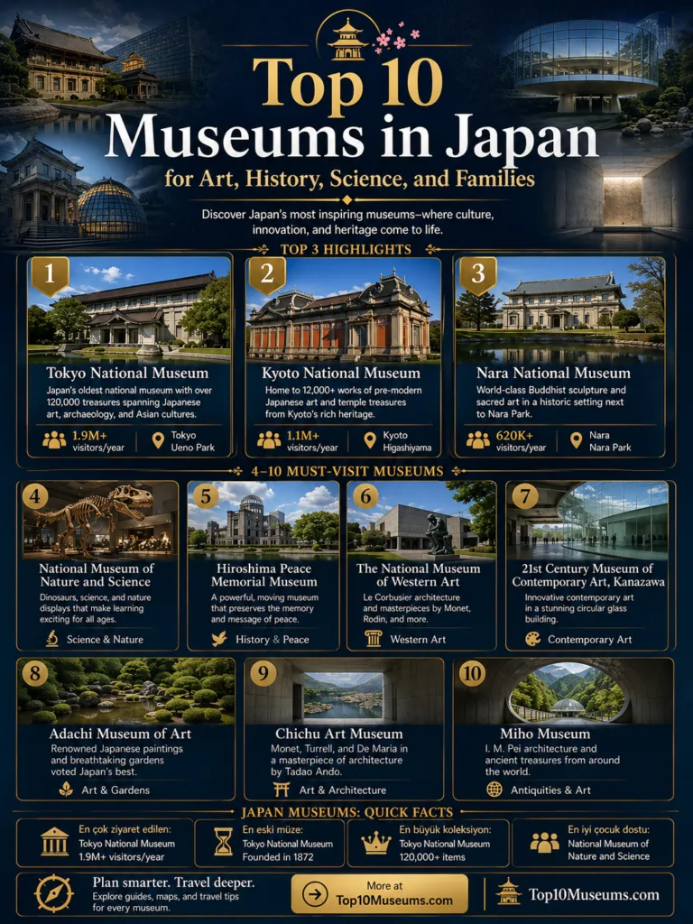 Top 10 Museums in Japan for Art, History, Science, and Families