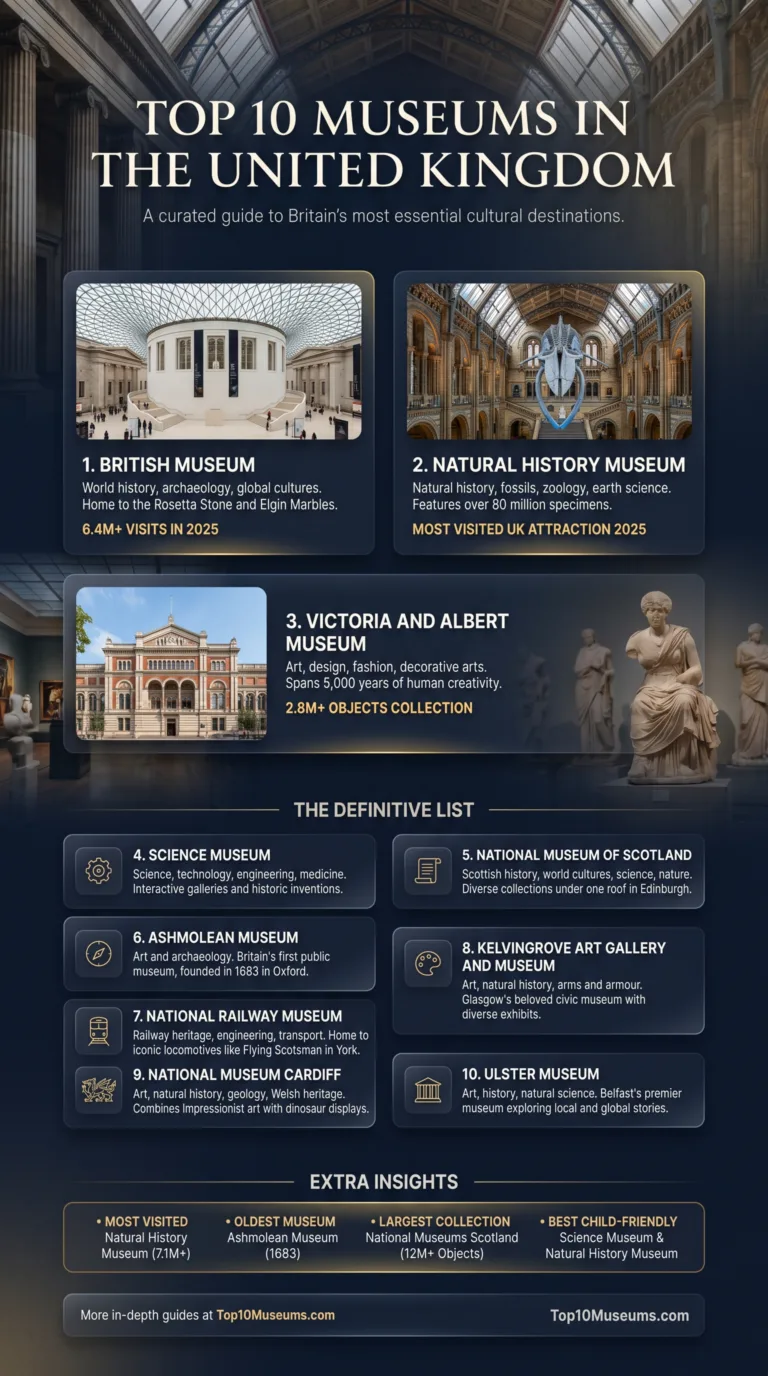 Top 10 Museums in the United Kingdom for Art, History, Science & Family Days