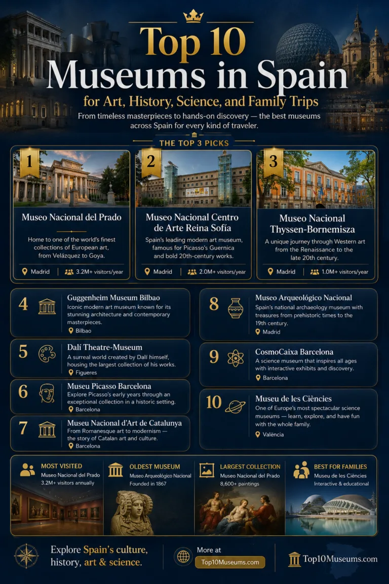 Top 10 Museums in Spain for Art, History, Science, and Family Trips
