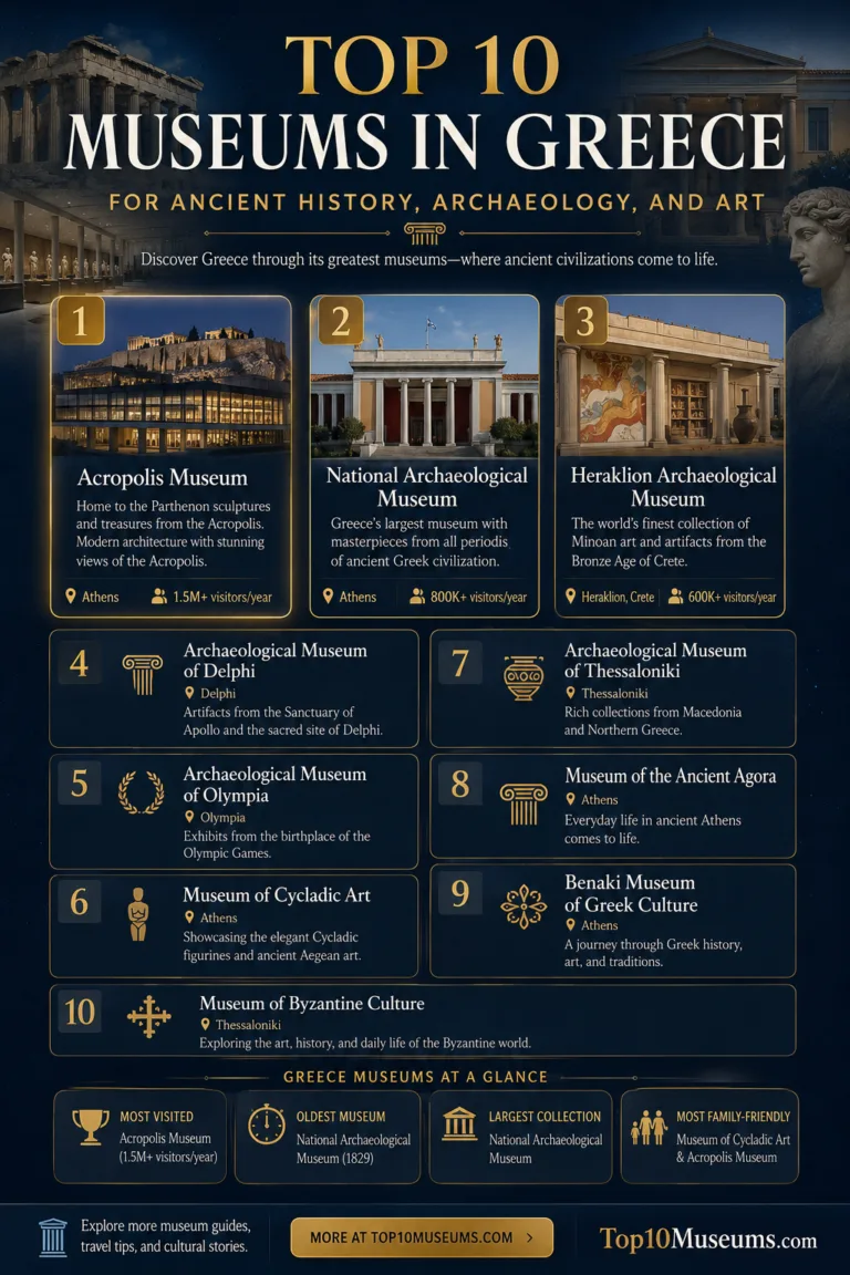Top 10 Museums in Greece for Ancient History, Archaeology, and Art